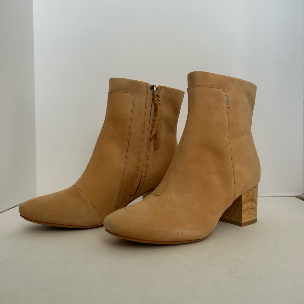 Toms Tan Ankle Booties